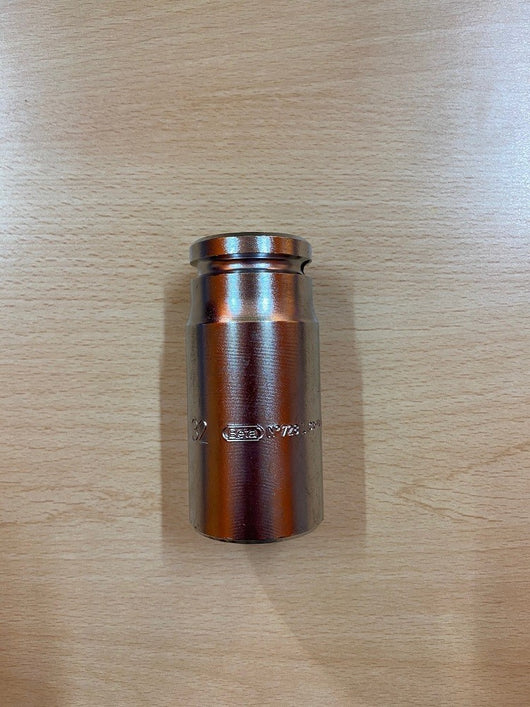 CHIAVE CHIAVI BETA 728 LS BUSSOLA PER MACCHINA CON ATTACCO QUADRO FEMMINA 3/4" DA 32mm CROMATA