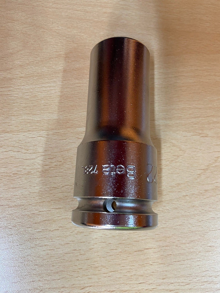 CHIAVE CHIAVI BETA 728 LS BUSSOLA PER MACCHINA CON ATTACCO QUADRO FEMMINA 3/4" DA 22mm CROMATA