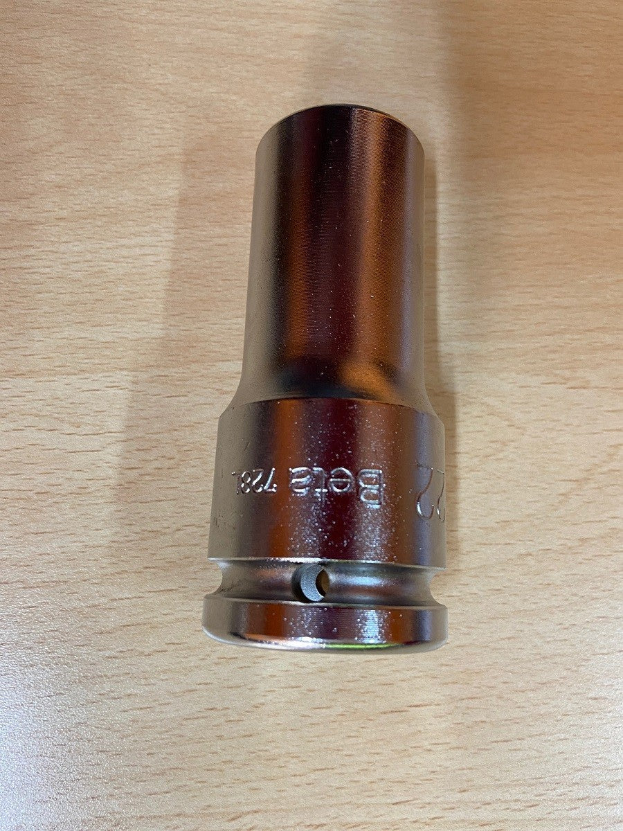 CHIAVE CHIAVI BETA 728 LS BUSSOLA PER MACCHINA CON ATTACCO QUADRO FEMMINA 3/4" DA 22mm CROMATA