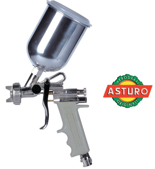 AEROGRAFO ASTURO MOD.E70 - LT.0,500 SUPERIORE - UGELLO 1,5-1,8 PER COMPRESSORE