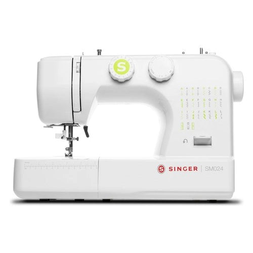 Macchina da cucire singer sm024gr white e green - 7393033113155