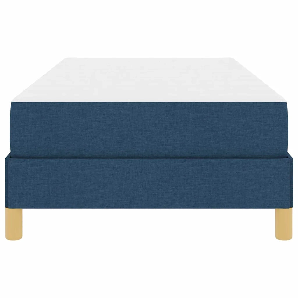 Letto a molle con materasso Blu 90 x 200 cm Tessuto