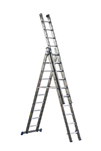 SCALA COMBINATA VENUS IN ALLUMINIO 3 ELEMENTI 10 GRADINI 300/740 CM.