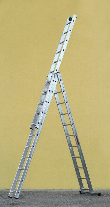 SCALA COMBINATA VENUS IN ALLUMINIO 3 ELEMENTI 13 GRADINI 390/920 CM.