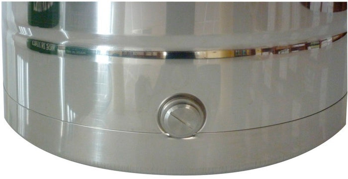 FUSTO CONTENITORE OLIO FONDO SALDATO ACCIAIO INOX BOCCA LARGA LT.30