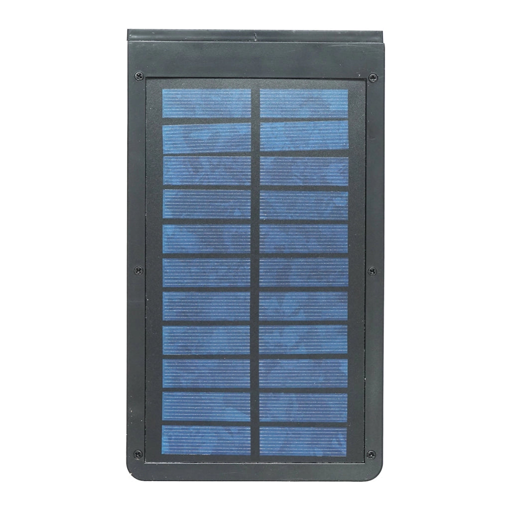 Lampada solare LED 326lm con pannello solare 2,5W/6V, batteria 3,7V/1,8 Ah e sensore crepuscolare IP54