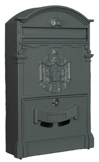 CASSETTA POSTALE 260X90X410H GRIGIO ALLUMINIO PRESSOFUSO