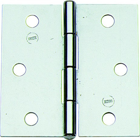 CERNIERA INOX QUADRA  ART.121IN  MM.40X40 PERNO FISSO 12 PZ.