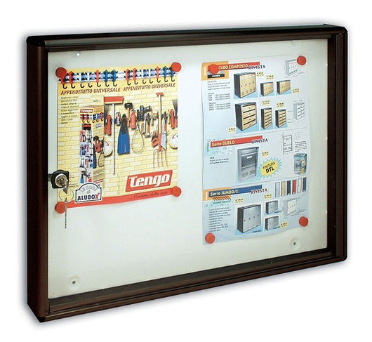 2 PZ BACHECA PORTA AVVISI MAGNETICA MM.55X40X5 COLORE GHISA TRIMEC CONDOMINIO