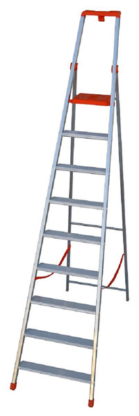 SCALA ALLUMINIO FACAL A FORBICE PROFESSIONALE  GRADINI 10