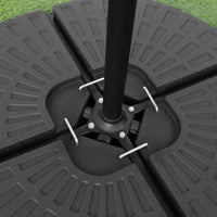 Base Ombrellone con Binario - Design a Ventaglio per Giardini e Terrazze