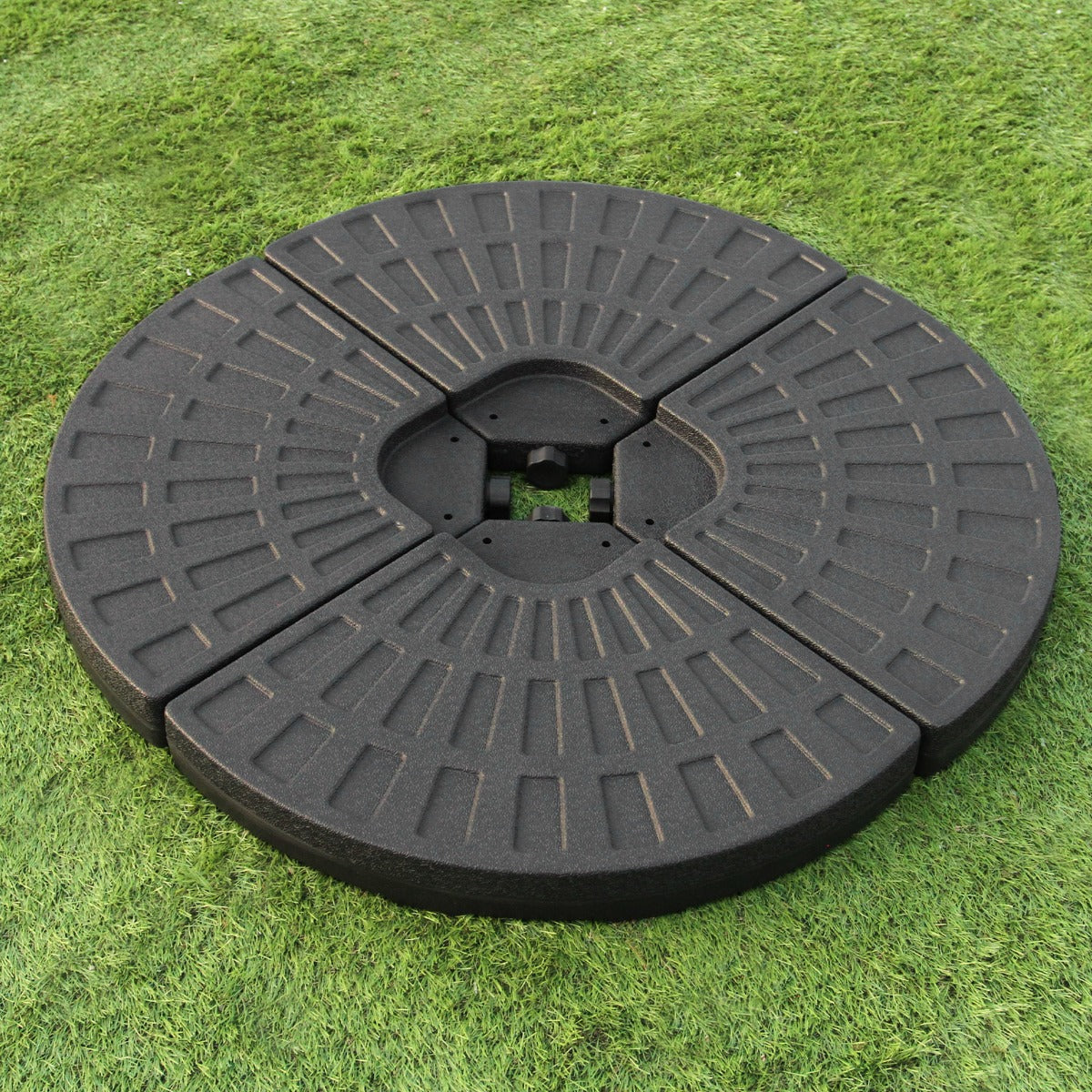 Base Ombrellone con Binario - Design a Ventaglio per Giardini e Terrazze