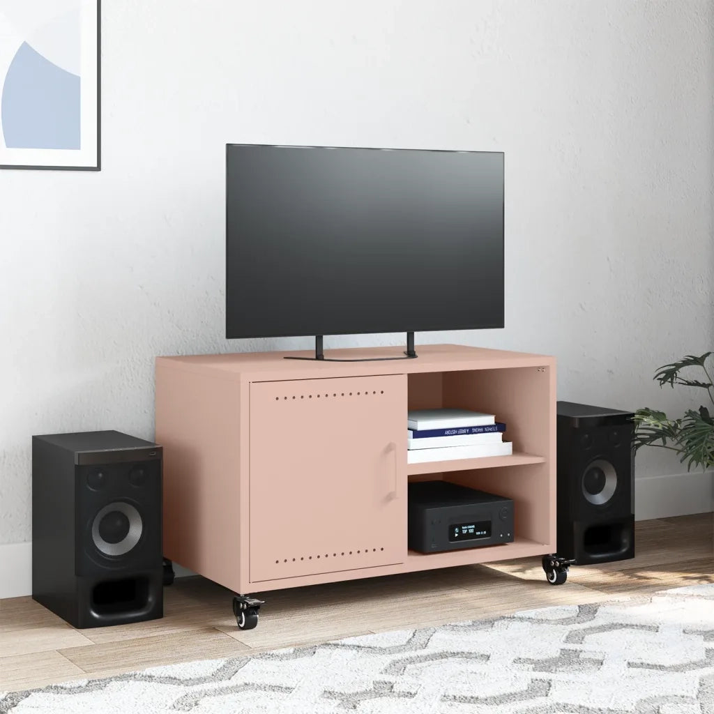 Mobile TV Rosa 68x39x43,5 cm in Acciaio 846669