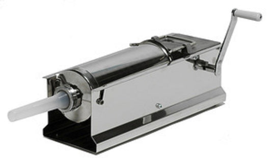 INSACCATRICE PER SALUMI INOX LT.8 PALUMBO DOPPIA VELOCITA' MADE IN ITALY