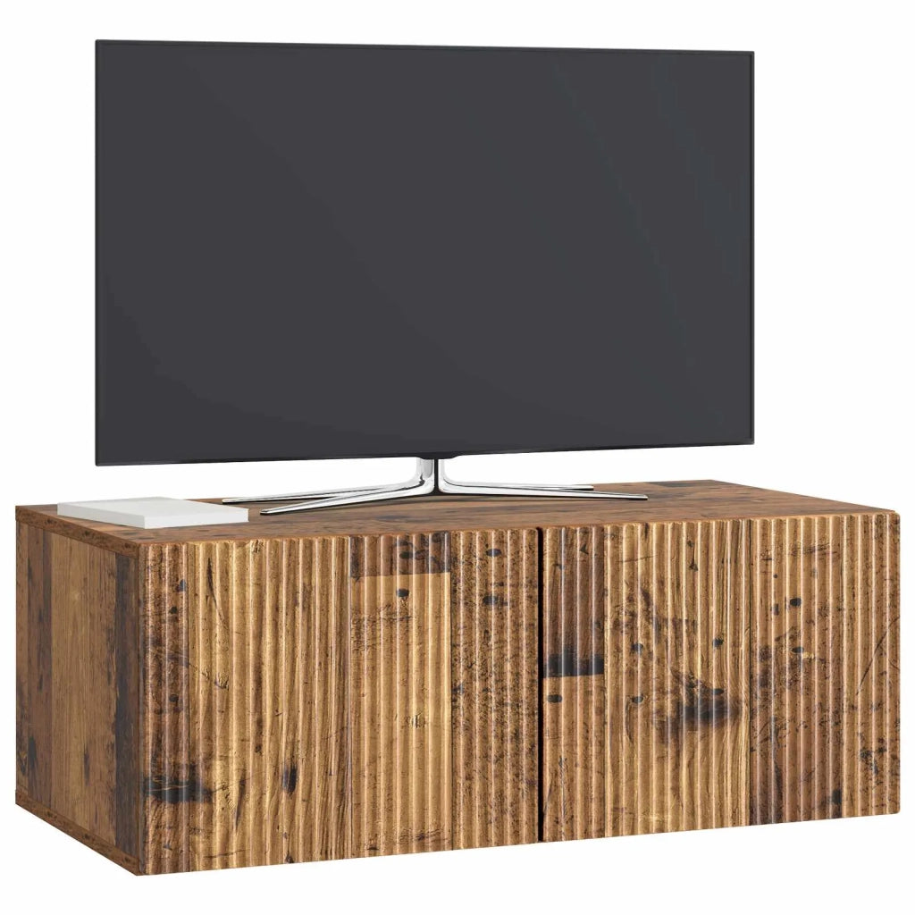 Mobile Porta TV da Muro Legno antico 78,5 x 41 x 30 cm