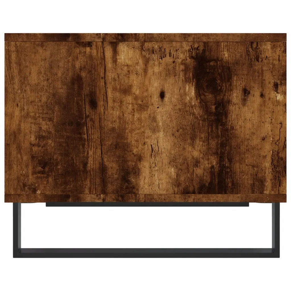 Tavolino da Salotto-Tavolino da soggiorno-Tavolo Rovere Fumo 60x50x40 cm Legno Multistrato 828083