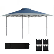 Gazebo pieghevole impermeabile 4x4m ¨C zephmum ¨C grigio