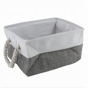 Trade Shop - Porta Biancheria In Tessuto Con Manici Organizer Per Vestiti Sporchi Bagno 10623 -
