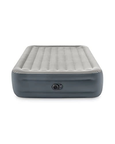 Intex 64126ND Materasso Dura-Beam Essential Rest Matrimoniale con Pompa Elettrica Incorporata 152x203x46 cm Single Matrimoniale Versione 2023