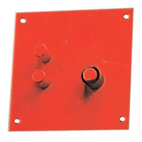 PIASTRA PIEGAFERRI IN ACCIAIO VERNICIATO, TIPO CON PERNI CM.20X25