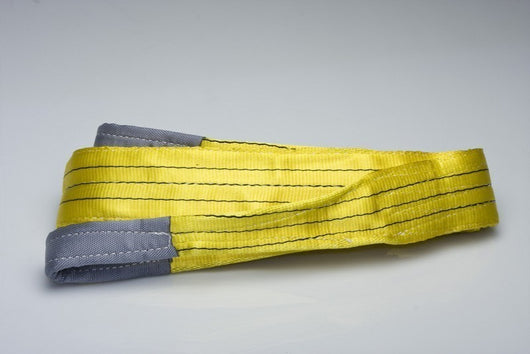 CINGHIA DI SOLLEVAMENTO MM.90 MT.3 TON.3 DOPPIO STRATO COLORE GIALLO-BRACA-FASCIA