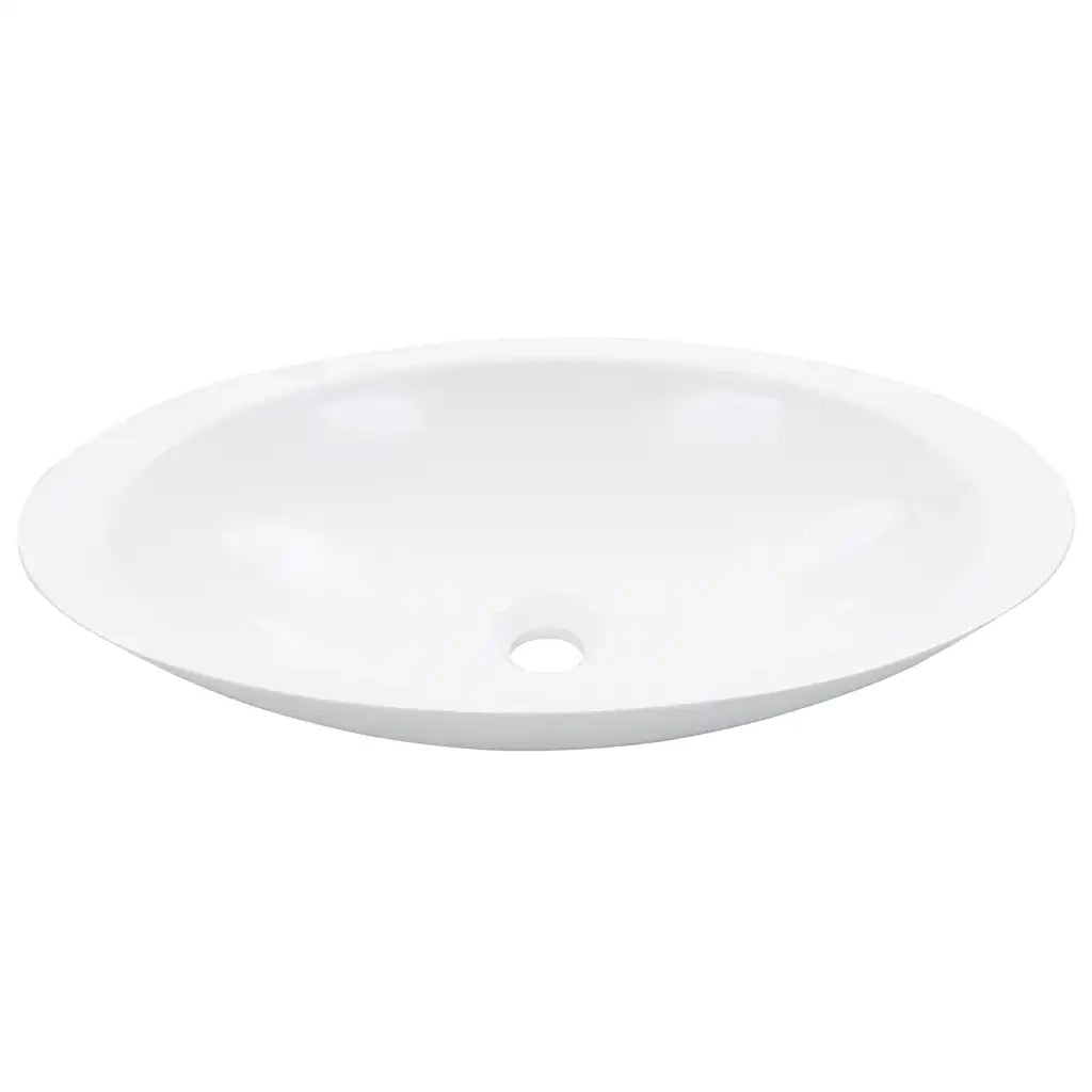 Lavandino 59,3x35,1x10,7 cm Blocco in Marmo/Minerale Bianco CFW4745133