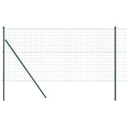Recinzione da Giardino | Recinzione con Posto Verde 1 x 25 m Acciaio e PVC