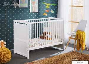 Lettino Culla bambini neonati 3 posizioni Cm 124 x 67 x 57H colore Bianco