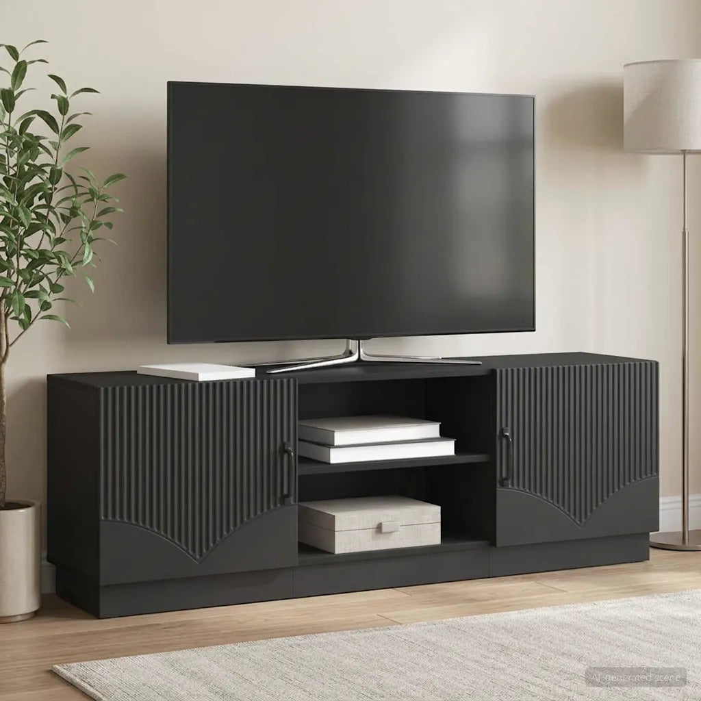 Mobile TV Nero 150 x 31 x 47 cm Legno ingegnerizzato 895376