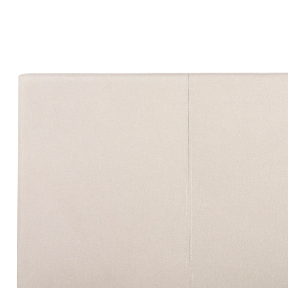 Letto con testiera piccola 120 x 200 cm in tessuto beige design moderno