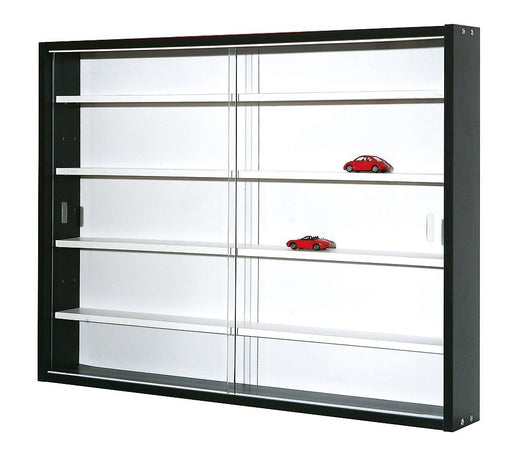 VETRINA COLLEZIONISMO COLLECTY LAMINATO BIANCO/NERO 80x9,5x60H DOPPIO VETRO