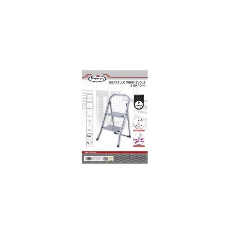 MAURY'S SGABELLO SCALA PIEGHEVOLE A 2 GRADINI