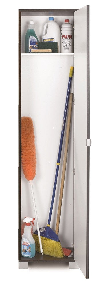 KIT MOBILE COLONNA 4 CON SPECCHIO H190 L43 P29 Cm RIPIANI FINITURA BIANCO FIAMMANTE SARMOG 744spk