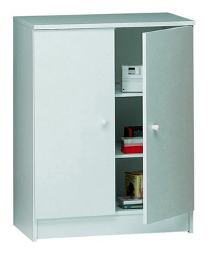 KIT MOBILE MULTIUSO 2 ANTE H80 L62 P34 Cm FINITURA BIANCO LISCIO SARMOG 262k