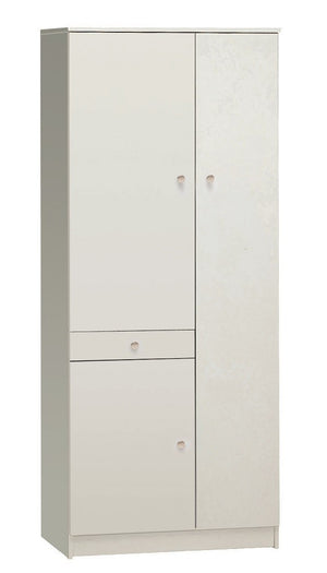 KIT ARMADIO MULTIUSO CON 6 RIPIANI REGOLABILI H183 L77 P34 Cm FINITURA BIANCO SARMOG 323k