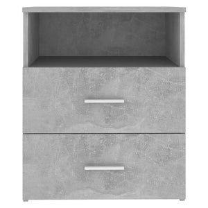 Comodini 2 pz Grigio Cemento 50x32x60 cm 803281