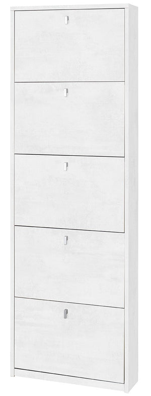 KIT SCARPIERA 5 ANTE A RIBALTA H190 L63 P18 Cm FINITURA OBIANCO OSSIDO SARMOG Sk555k