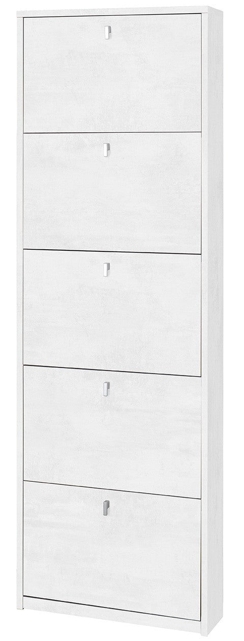 KIT SCARPIERA 5 ANTE A RIBALTA H190 L63 P18 Cm FINITURA OBIANCO OSSIDO SARMOG Sk555k