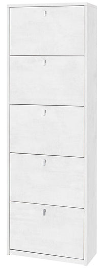 KIT SCARPIERA 5 ANTE A RIBALTA H190 L63 P29 Cm FINITURA BIANCO OSSIDO SARMOG Sk565k