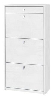 KIT SCARPIERA 3 ANTE 1 CASSETTO H127 L63 P29 Cm FINITURA BIANCO OSSIDO SARMOG Sk567k