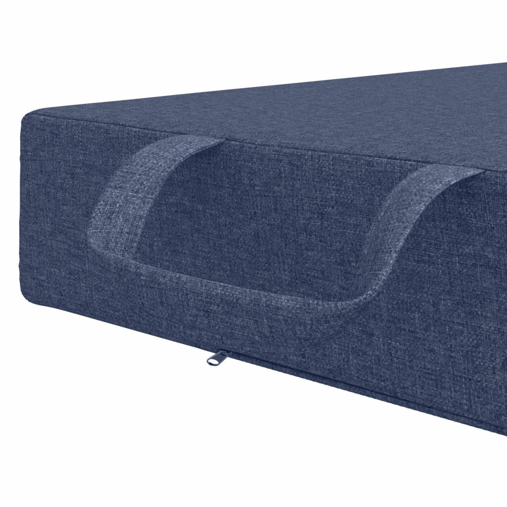 Divano Letto Pieghevole 90 x 63 x 45 cm Blu 900153
