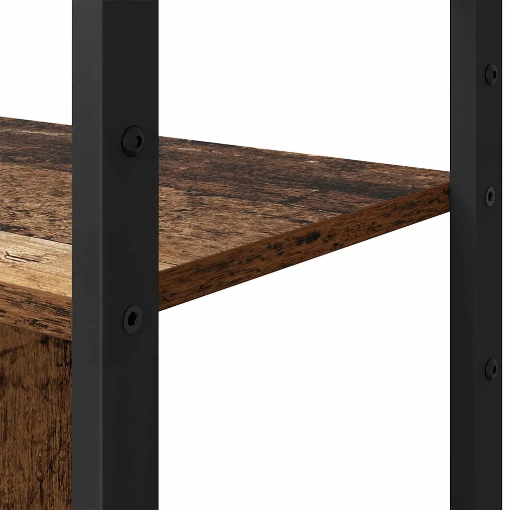 Libreria-Scaffale per Libri-Mobile di Stoccaggio Legno vecchio 80 x 30 x 155,5 cm Legno multistrato