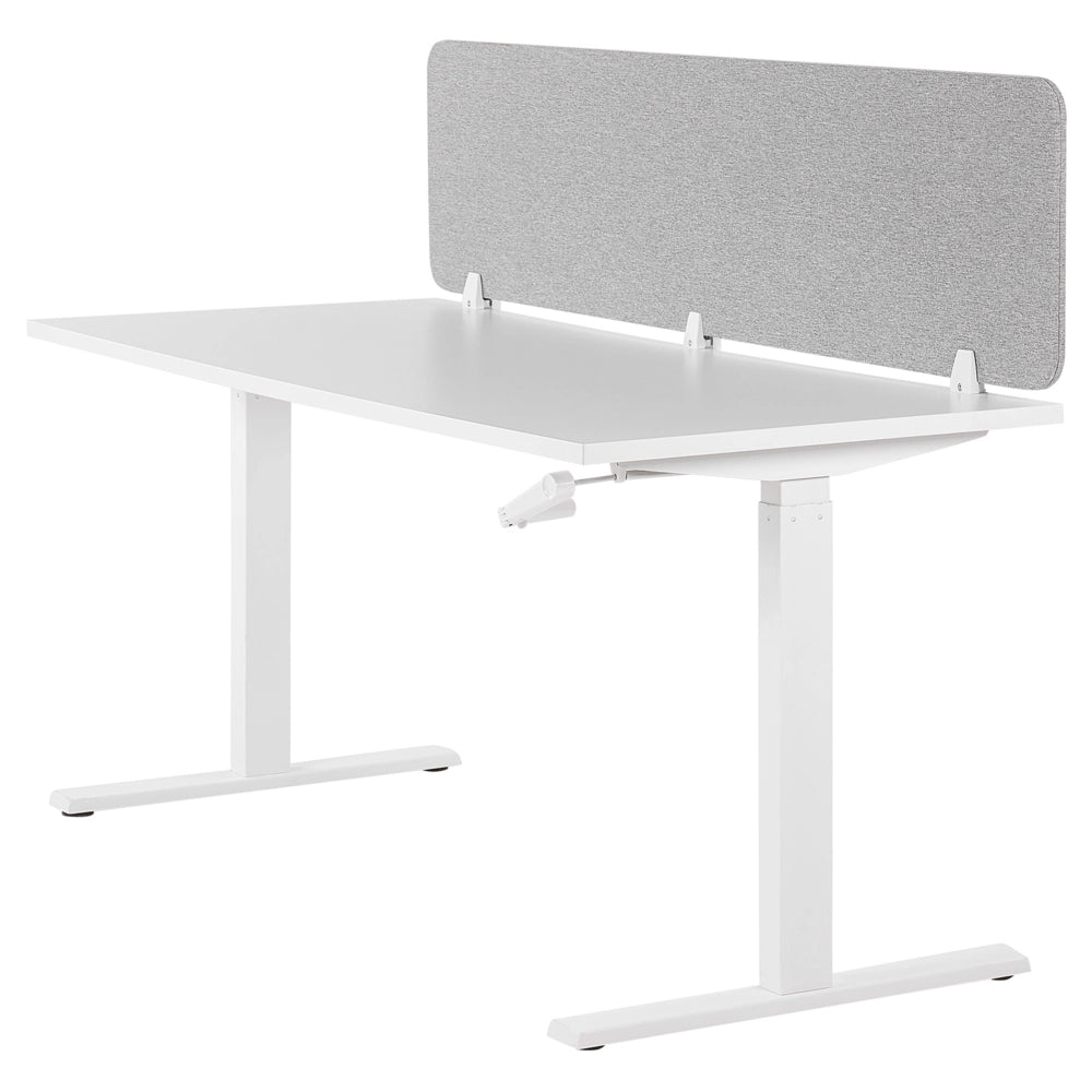 Pannello Divisorio Grigio Chiaro Fonoassorbente 180 x 40 cm in Plastica PET