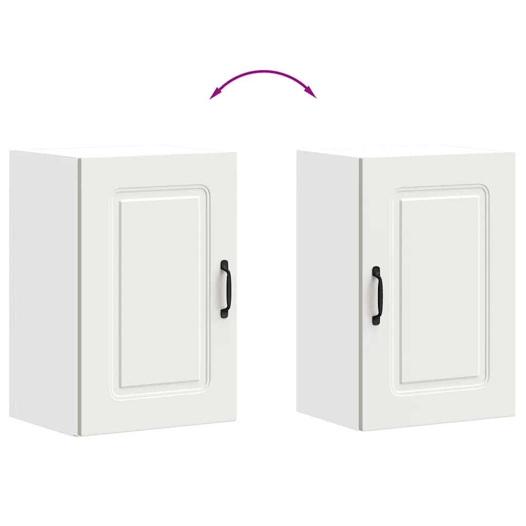 vidaXL Pensile da Cucina Kalmar Bianco in Legno Multistrato