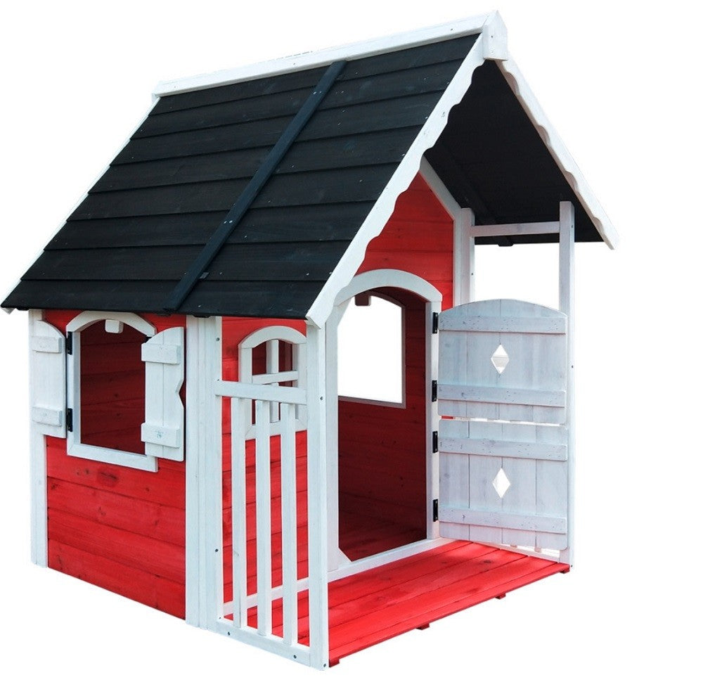 CASETTA CASINA LEGNO ANNY PER BAMBINI CM.120X130X140H GIOCO GIARDINO