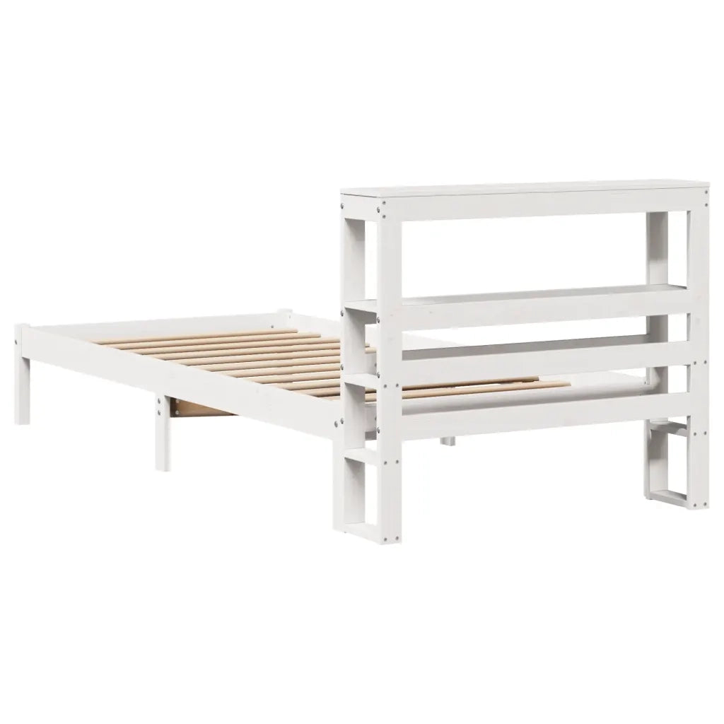 vidaXL Letto senza Materasso Bianco 90x200 cm Legno Massello di Pino