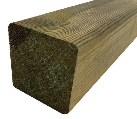 10PZ. PALO PALI QUADRO IN LEGNO DI PINO IMPREGNATO CM.7X7X240