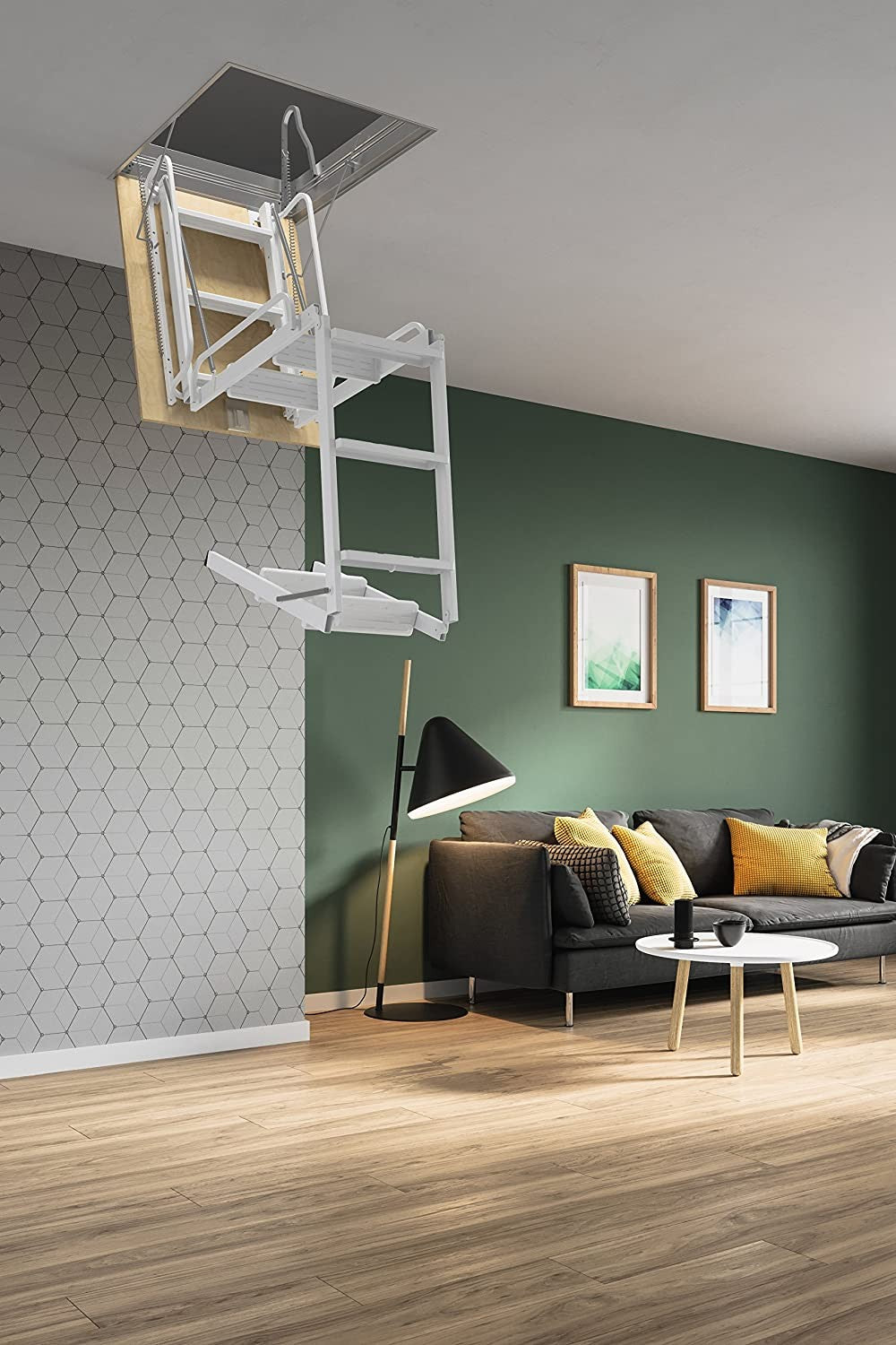 SCALA RETRATTILE PER SOFFITTA 70X100 H300 IN ACCIAIO SCARI 4PZ