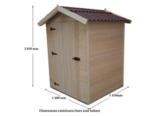 CASETTA FORESTA MOD. EDEN IN LEGNO MASSELLO A PANNELLI 16 MM 120X120 CON PAVIMENTO