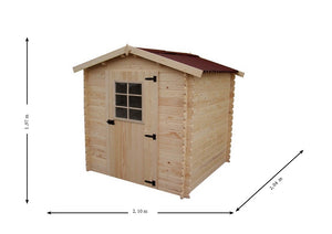 CASETTA FORESTA MOD. VADUZ  IN LEGNO MASSELLO 28 MM. 200X200 SENZA PAVIMENTO